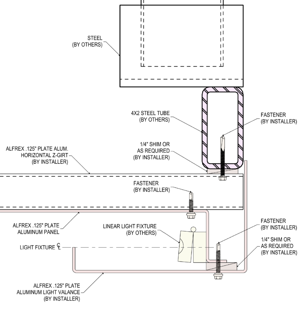 5_The Works_LIGHT VALANCE - ATTACHMENT @ PANEL TERMINATION PLAN DETAIL